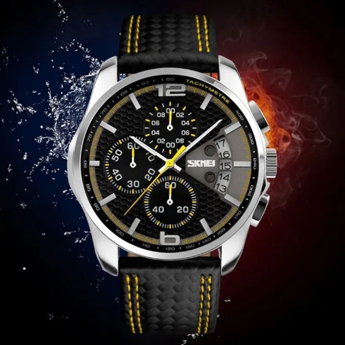 Skmei 9106YL Silver-Black-Yellow