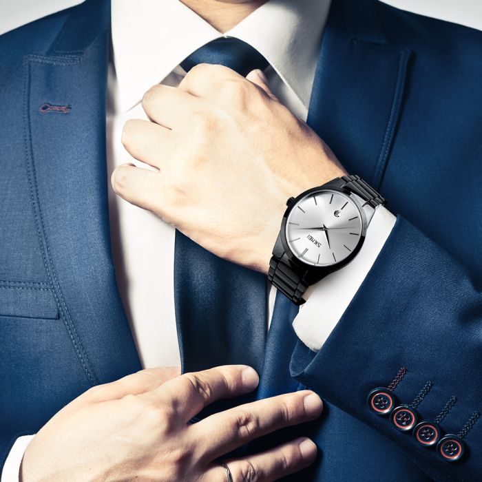 Skmei 9140BKSI Black-Silver