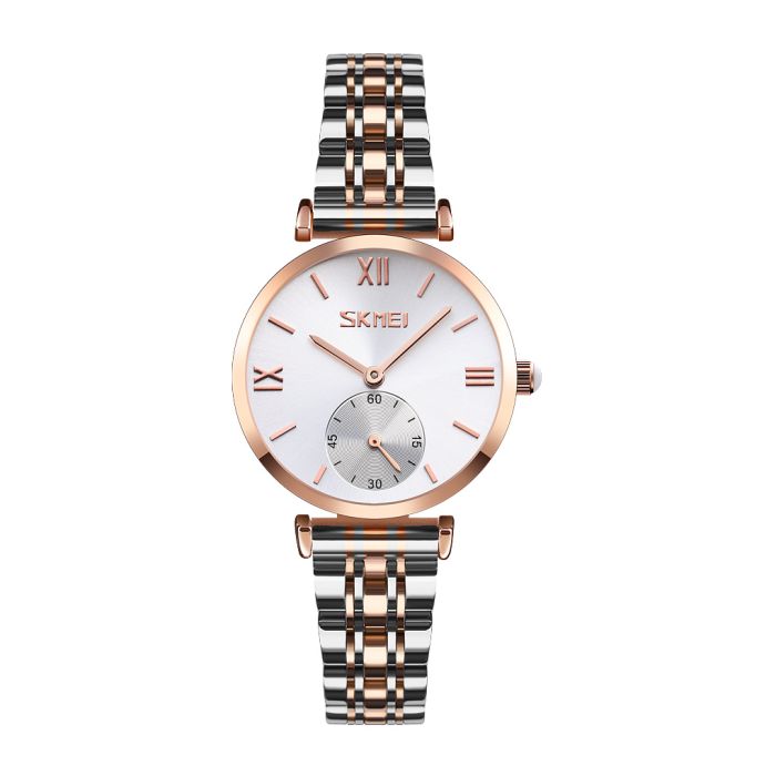 Skmei 9198TRGSI-S Rose Gold-Silver Lady STOPPED
