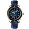 Skmei 9232LRGBU Rose-Gold Blue Leather
