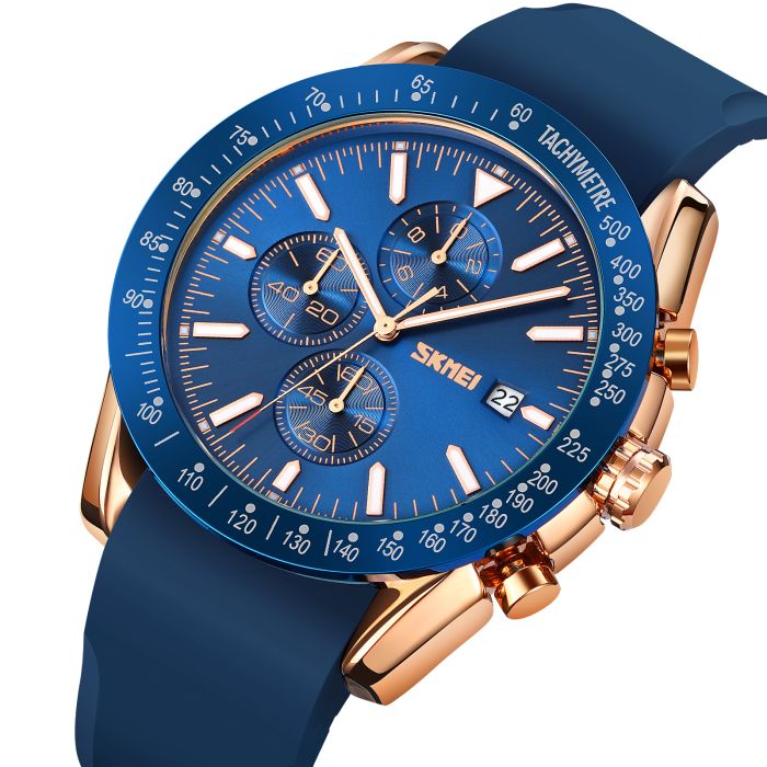 Skmei 9253PRGBU Rose Gold-Blue Sil