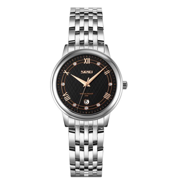 Skmei 9272SIBK-S Silver-Black Lady