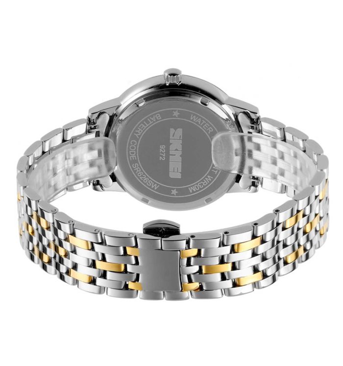 Skmei 9272TGDBK-S Gold/Silver-Black Lady