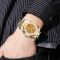 Skmei 9310TGDSI Silver-Gold-Silver