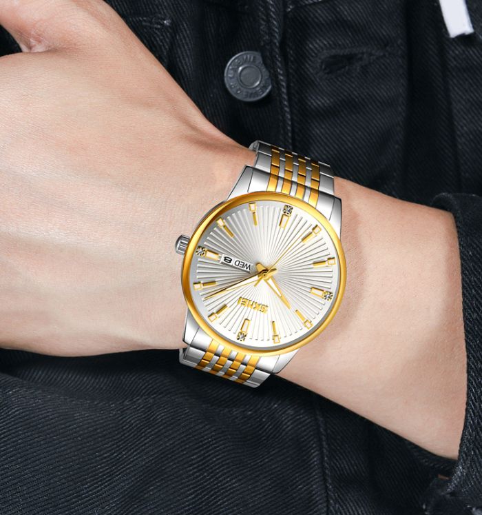 Skmei 9323TGDSI Silver/Gold-Silver