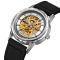 Skmei M035LSIBK Silver-Black Leather