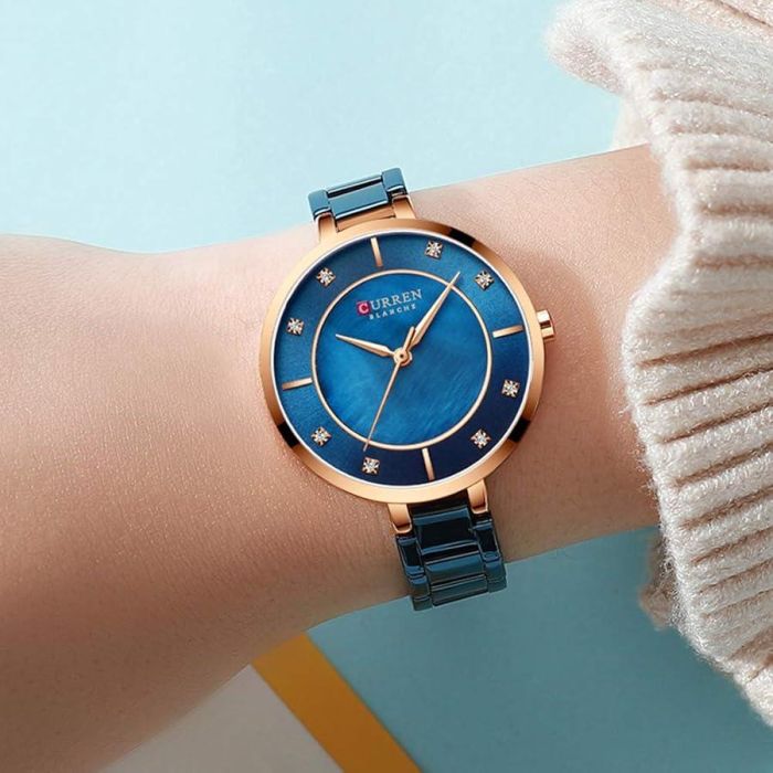 Сurren 9051 Rose Gold-Blue