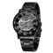 Winner 8012 Diamonds Automatic Black-Silver