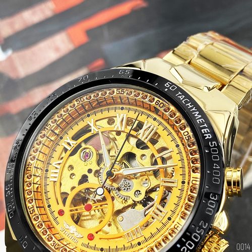 Winner 8067 Gold-Black-Gold Red Cristal